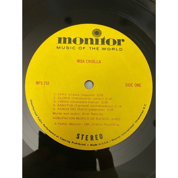 Misa Criollo Catholic Mass Hispanic America Agrupacion Musica Buenos Aires EX - Picture 5 of 7